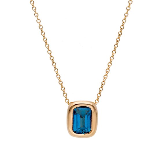 Collana Gioielleria Dossena  Donna in Oro Topazio blu 293063 - 293063